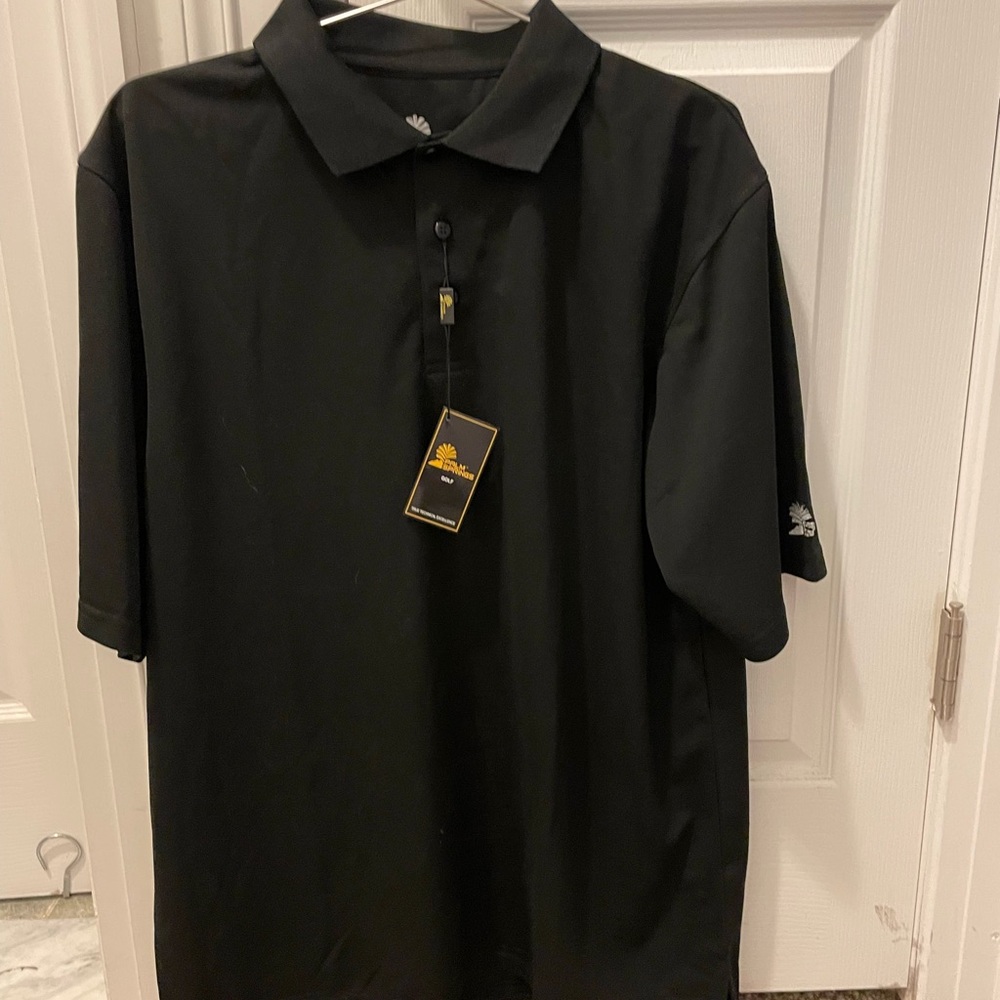 Men’s Black Polo Shirt - Golf - Size Large - Palm Springs - BNWT